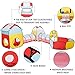 HAN-MM 5pc Play Tunnel Playhouse and Ball Pit Tents Jungle Gym for Boys, Girls, Babies, and Toddlers with Zipper Storage Case for Indoor & Outdoor Use
