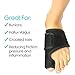 Vive Bunion Splint - Toe Straightener & Corrector Brace Pad for Hallux Valgus Pain Relief - Night Time Support for Men & Women (Black)