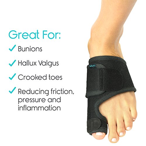 Vive Bunion Splint [Pair] Toe Straightener & Corrector Brace Pad for