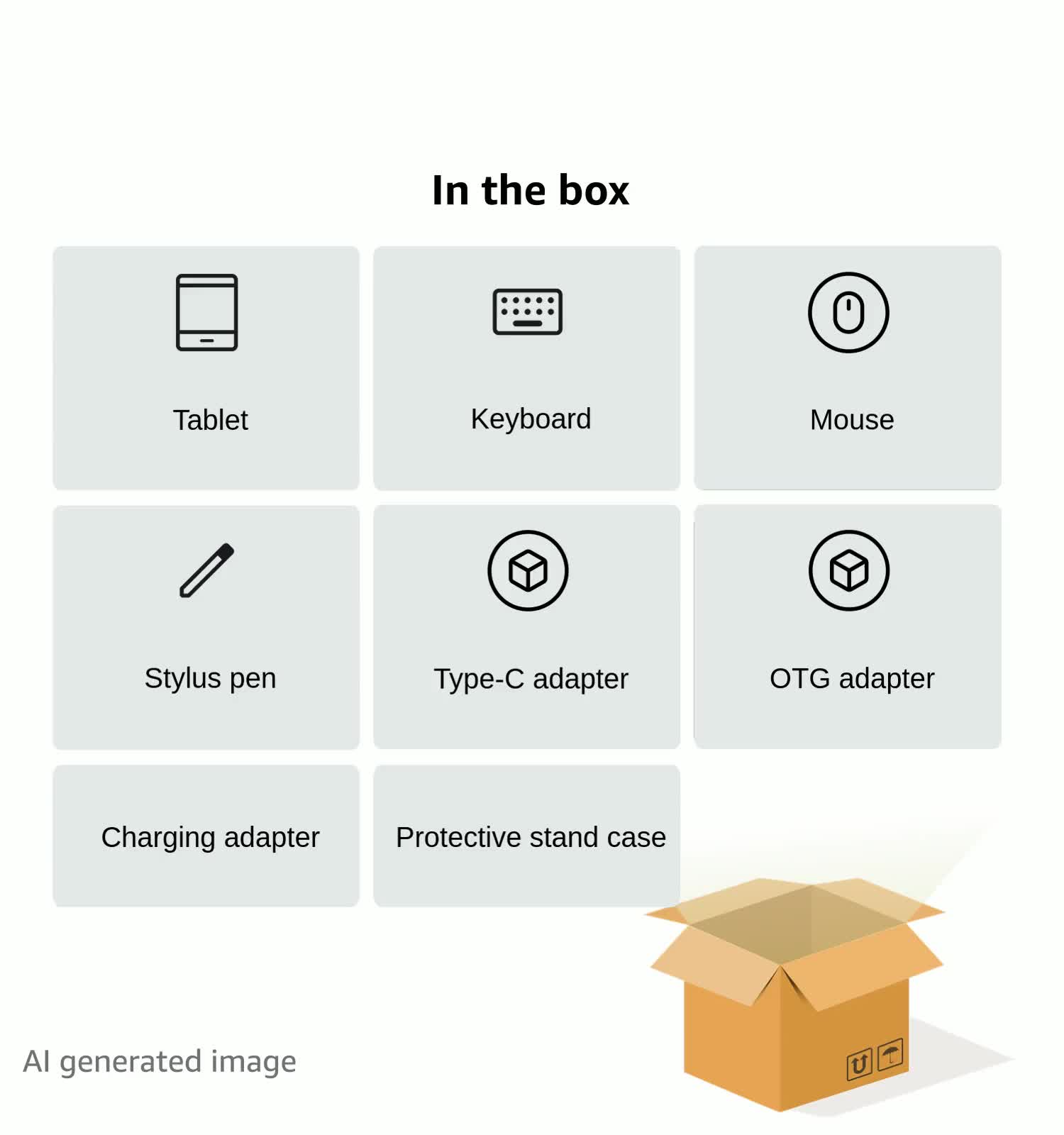 10 inch Android 14 Tablet: Octa-Core, 8GB RAM 64GB, 7000mAh, with Stand Case, IPS HD Display, Wi-Fi 6, OTG, Metal Body – Fast & Portable Tablet with Keyboard, Mouse & Stylus, 2-Year Protection