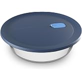 Tupperware Voila Glass Round Food Storage &ndash; Baking Dish, 1.8 qt / 1.7 L
