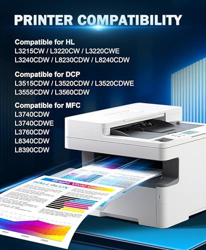 HALLOLUX Toner TN248XL TN248 Compatible for Brother TN-248XL TN248XL TN248CMYK TN248 for Brother HL-L3240CDW MFC-L3760CDW MFC-L3740CDWE DCP-L3560CDW MFC-L8390CDW DCP-L3520CDWE HL-L8240CDW (4-pack)