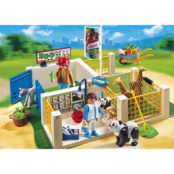 Serene Playmobil Zoo Station Superset (4009) - Cleva Edition H8' Bundle