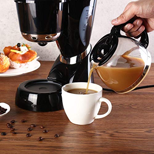 GNLIAN HUAHUA Kaffeemaschine. Elektrische Kaffeemaschine Maschine Tee Drip Kaffeemaschine GlasCarafe Haupttee… – Bild 3