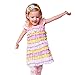 ZHW Baby Girl's Multi Colour Flower Hair Bow Baby Headbands (8 Pack)