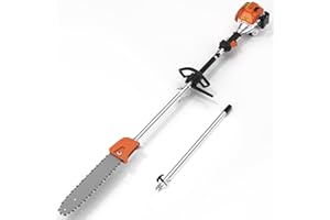 DATINGDAY 48CC Gas Powered Pole Saws,2-Stroke Gas Pole Saws for Tree Trimming with11.5in Cutting Bar,16 FT Extendable Pole Chain Saw Tree Trimmer
