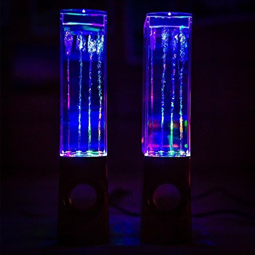 Soundnanny Fountain Mini Amplifier Dancing Water Speakers with LED Lighting Show for Cellphone, ipod, MP3, Laptop, PC (Black)
