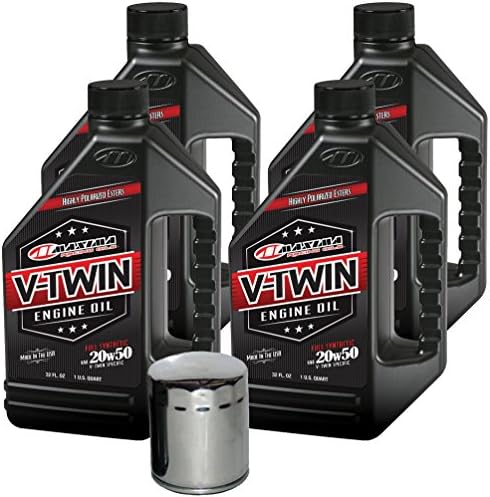 MaximaHiflofiltro VTEOCK17 Full Synthetic Engine Oil Change Kit for Harley Davidson Evolution V-Twin