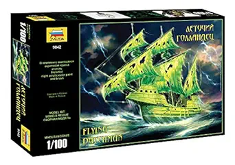 ZVEZDA 9042 - Flying Dutchman - Plastic Model Kit Scale 1/100 Lenght 14.75"/ 37.5 cm 74 Parts