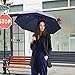 Saiveina Umbrella,Travel Umbrella 8 Ribs 210T Folding Waterproof Umbrellas Women and Men Auto Open Close Umbrella (Blue)