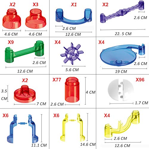Wtor 216pcs marble run super set toys marble maze game