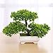 ETbotu Mini Bonsai Tree Artificial Plant,Not Faded No Watering Potted for Office Home Decoration