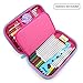 SOOCUTE Elegant Fox Hardtop Pencil Holder Cute EVA Pencil Case With Big Capacity For Kids (Pink)