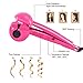 Huluwa Curling Iron Ceramic Hair Curler Fashion Automatic Roller Wave Curl Machine, Pink