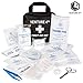 82 Piece First Aid Medical Kit for Home, Business, Travel, Camping, Vehicle, Kids. OSHA Compliant 2019 Small First Aid Kit in Nylon Bag. Includes Guide, Scissors, Tweezers, Bandages, Gauze, Tape