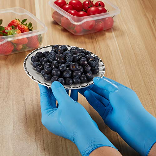 Nitrile Gloves Kids Gloves Disposable, Nitrile Gloves for 3-7 Years - Latex Free, Food Grade, Powder Free - for Halloween Preparation, Crafting, Painting, Gardening, Cooking, Cleaning 42PCS