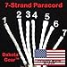 Paracord / Parachute Cord - 7 Internal Strands, 550 Lb Break Strength, 1/8