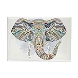 Rectangle Magnet Patterned Elephant