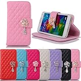Towallmark(TM)Rhinestone Bling Flip Wallet Leather Case For Samsung Galaxy S5 i9600