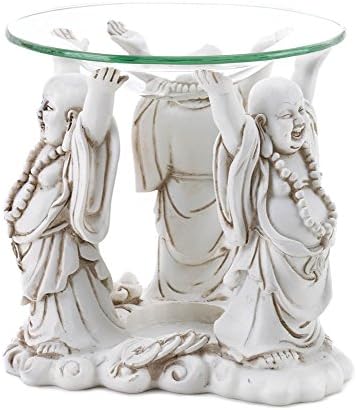 Koehler Home Kitchen Decorative Gift Happy Buddha Figurine Centerpiece Oil Warmer
