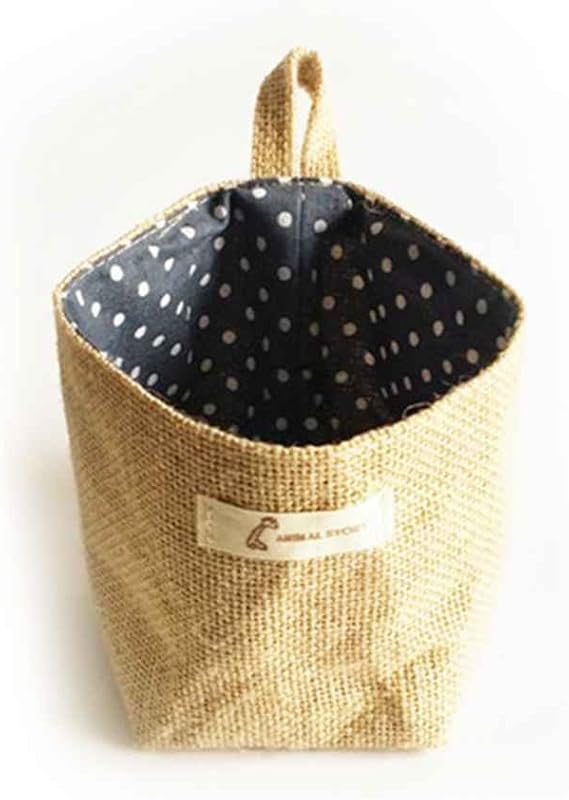 Omkuwl Saco de almacenamiento de sala de estar Bolsas de tela Colgando