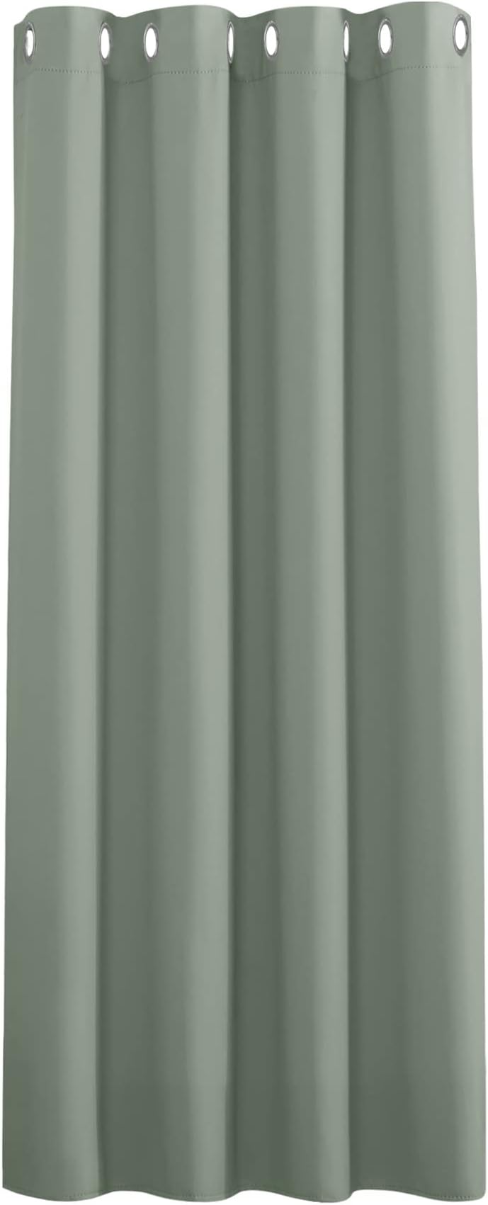 PONY DANCE Sage Green Blackout Curtain Panel 52x54 Eyelet Kids Room Privacy