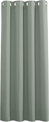 PONY DANCE Sage Green Blackout Curtain Panel 52x54 Eyelet Kids Room Privacy