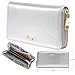 Aitbags Silver Glitter Designer Plus Slim Wallets Purses for Fashion Women and Beautiful Teen Girls