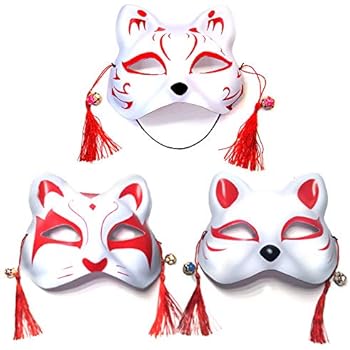 Half Face Mask Fox Halloween Cosplay Decor