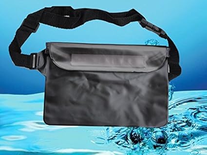 Safeseed Waterproof Pouch with Waist Strap for Outdoor Sports-Black