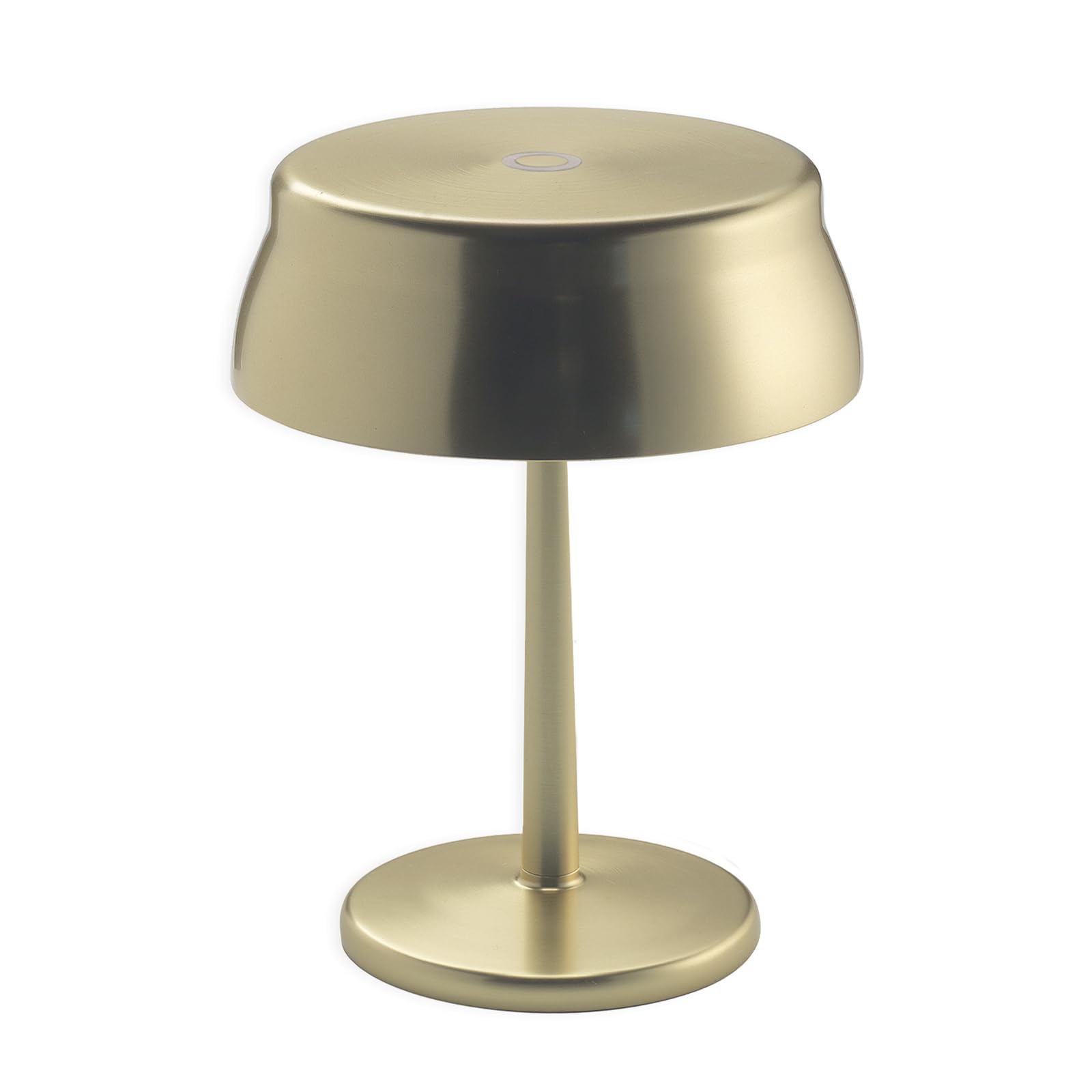 Zafferano, Sister Light Wi-Fi Mini Lamp, Cordless Rechargeable Table Lamp with Remote Control, for Indoor and Outdoor Use, Dimmer, 2200-4000 K, Height 17 cm, Gold Colour