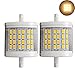 Rowrun R7S 78mm LED Warm White 3000K 8W Non Dimmable 700LM 24PCS 5630SMD AC85-265V J78 Double Ended Light 75W Equivalent J Type Halogen Bulb Replacement Pack of 2