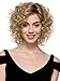 GNIMEGIL Three Color Short Curly Wigs for Black Women Synthetic Hair Brown Ombre to Blonde Afro Kinky Curly Wig Hairstyle Look Same with Human Hair Cosplay Costume Party Wig