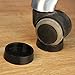 Cosmos 4 Pcs Rubber Furniture Caster Cups, Furniture Coaster Round Cup for Furniture Wheel, Sofa/Bed/Chair Feet, Protect Floor & Prevent Scratches