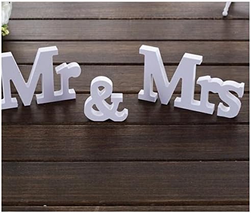 Mr &amp; Mrs Wooden Letters Wedding Decoration