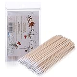 200 Count 4 Inch Pointed Cotton Swabs Precision Microblading Cotton Tipped Applicator Tattoo Permanent Supplies (2 Pack)