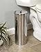 Zenna Home Toilet Paper Holder Stand, Enclosed Toilet Paper Storage Holds 3 TP Rolls, Rust Resistant Bath Tissue Holder with Lid, Stainless Steel