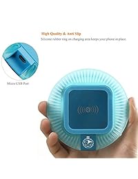 jinqiu Kit de Cargador Inalámbrico Qi para iPhone 6 y iPhone 6S, incluyendo [antideslizante] estación de carga inalámbrica Qi y receptor inalámbrico QI funda