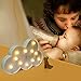 QiaoFei Cloud Night Light LED Marquee Sign-Baby Light-Battery Operated Nursery Lamp,Gift Decorative Light for Kid's Room/Party/Home/Wall Decor(White)
