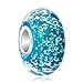 CharmSStory Aquamarine Blue Bubbles Murano Glass Charms Beads For Bracelets