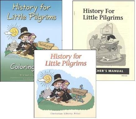 History for Little Pilgrims Student, Teacher and Coloring Book SET of 3 for grade 1