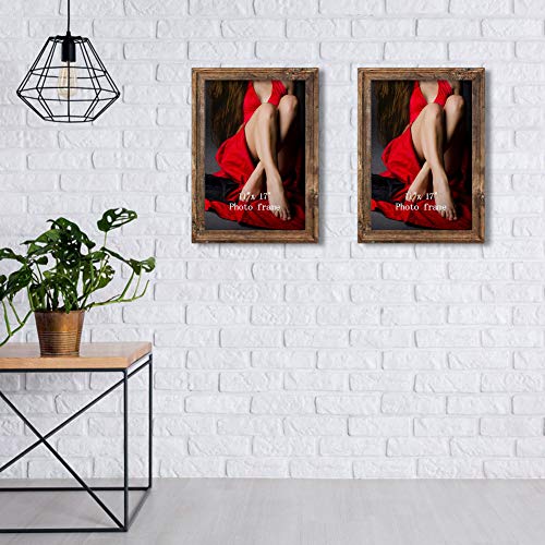 image for Artsay 11x17 Poster Picture Frames Rustic Distressed Photo Frame 11 x 