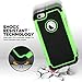 ULAK iPhone 6S Case,iPhone 6 Case, Knox Armor iPhone 6S 4.7 Case Shock Absorbing Hybrid Rugged Slim Cover Shell w/Plastic Outer & Rubber Silicone Inner Cover(Green)