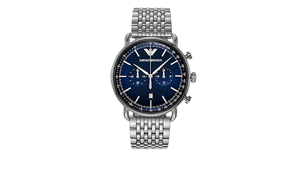 Emporio Armani Men's Quartz Chronograph Watch chronograph Display and  Stainless Steel Strap, AR11238 : Amazon.com.au: Clothing, Shoes \u0026  Accessories