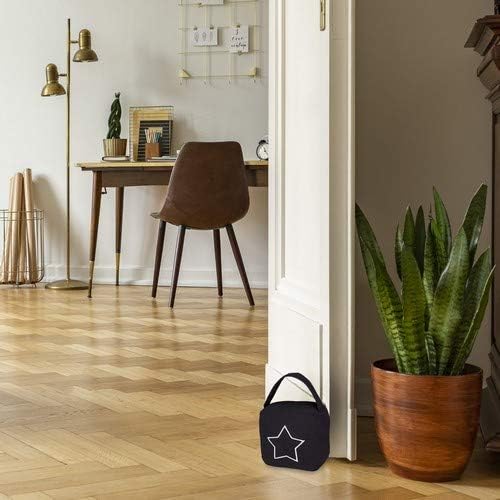 Relaxdays Doorstop, Modern Door Stop with Vintage Design and Handle, 18.5x14x10 cm, Floor Bumper, Black, 18 x 14 x 10 cm - Image 3