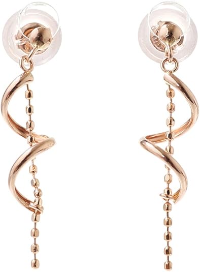 Amazon 四葉のクローバー ピンクゴールド 10金 チェーンピアス 10k K10 ピアス ロングピアス 揺れるピアス レディース 女性 品質保証書付 Kk71 ピアス 通販