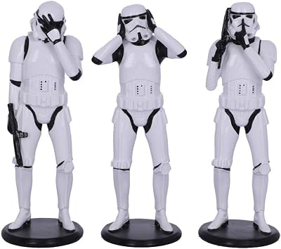 Nemesis Now Original Stormtrooper Three Wise Sci-Fi Figurines White 14cm