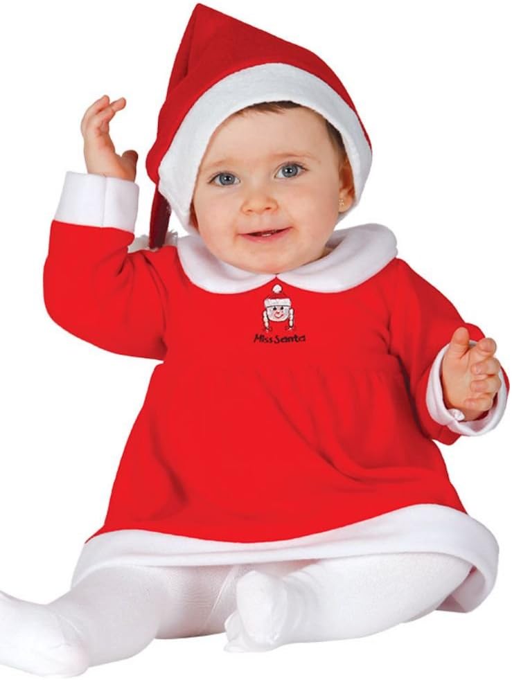 Baby Little Miss Santa 2 Piece Fancy Dress Costume 6-12 months
