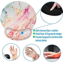 Nakapa Non Slip Wrist Rest Mouse Pad for