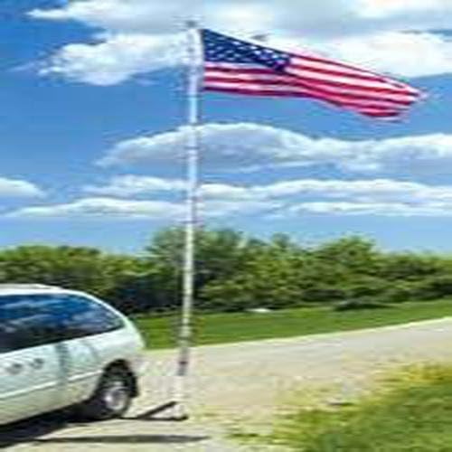 Telescoping Flag Pole 16ft Fiberglass Flag Not Incl